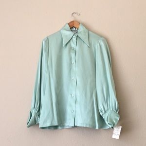 Vintage Retro 1970s Blouse